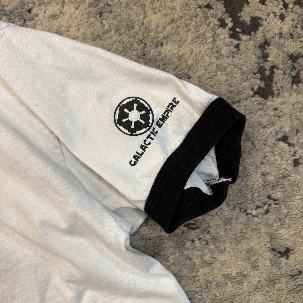 Vintage Star Wars Storm Trooper TK 421 T-Shirt Size Large Ringer Y2K - Picture 4 of 9